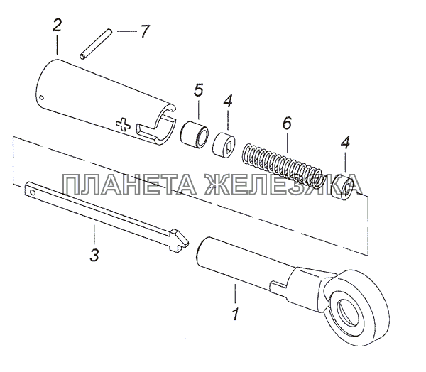 5320-6804756 Ручка регулировки торсиона КамАЗ-4308 (2008)